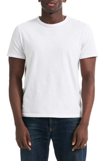 Shop Buck Mason Cotton Slub T-shirt In White