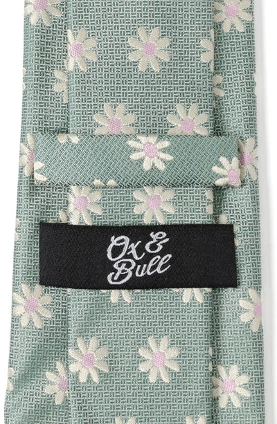 Shop Cufflinks, Inc Daisy Floral Silk Tie In Green