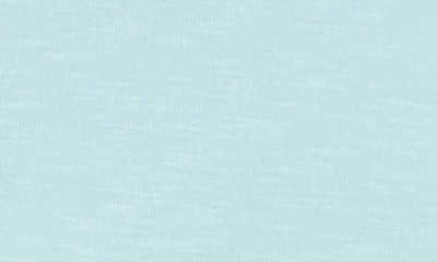 Nic + Zoe Boat Neck Cotton Blend T-shirt In Aquifer