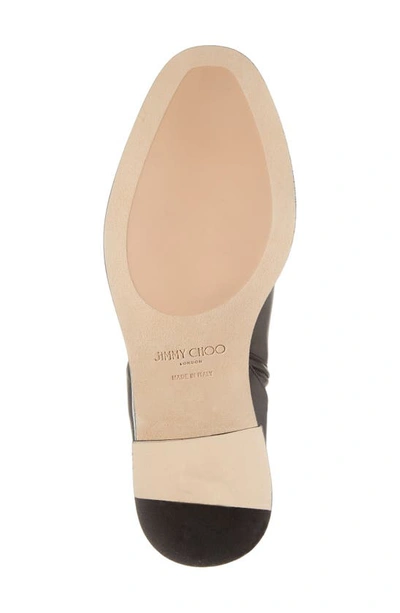 Shop Jimmy Choo Clarice Leather Bootie In Black