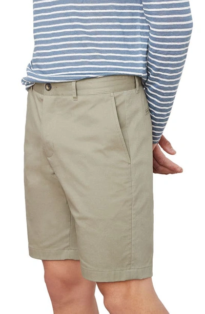 Shop Vince Griffith Stretch Cotton Twill Chino Shorts In Arrowroot