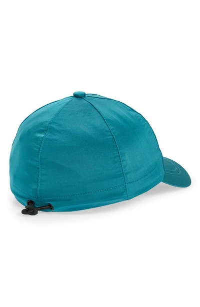 Shop Stone Island Tonal Logo Embroidered Baseball Cap In Turquoise