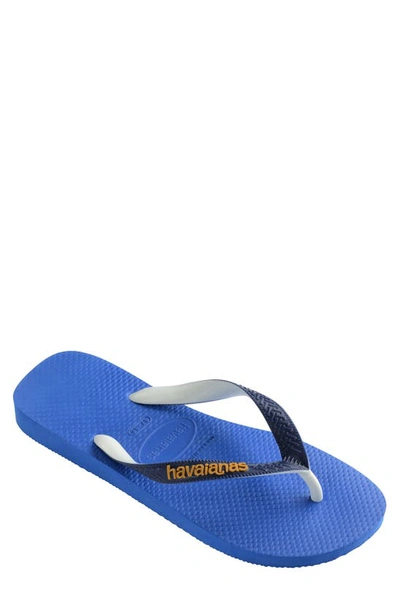 Shop Havaianas Top Mix Flip Flop Sandal In Blue Star