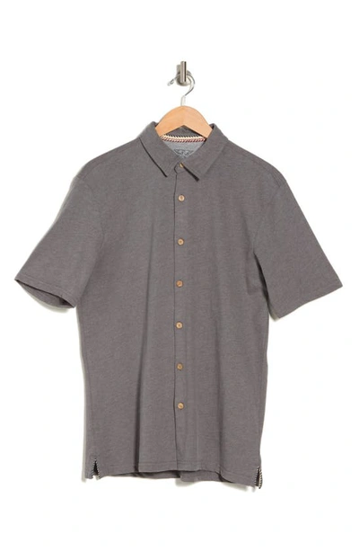 Weatherproof Vintage Cotton Blend Button-up Shirt In Grey