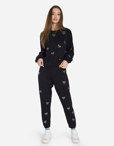 Lauren Moshi Spalding Moshi Tennis Club In Black