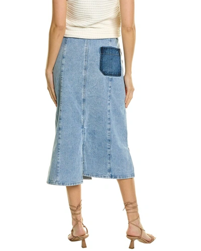 Gracia Denim Midi Skirt In Blue