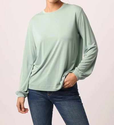 Shop Another Love Matilda Top In Dried Sage In Green