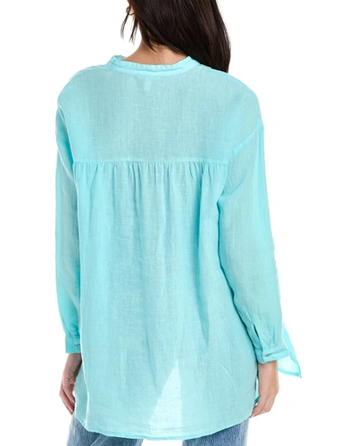Shop Eileen Fisher Handkerchief Linen Shirt In Blue