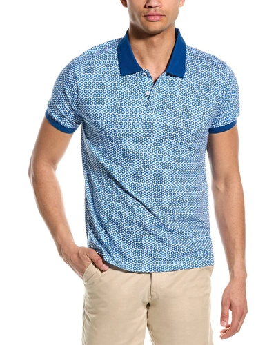 Shop Slate & Stone Jersey Polo Shirt In Blue