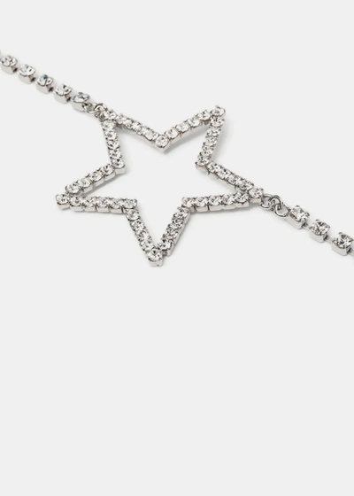 Shop Alessandra Rich Crystal Star Belt In Silver