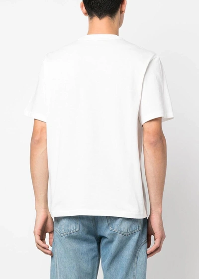 Shop Sunnei White Logo-print T-shirt