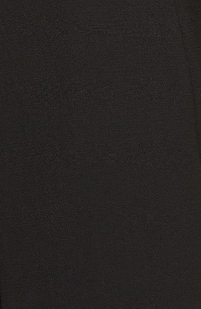 Shop Area Crystal Trim Open Back Long Sleeve Blazer Minidress In Black