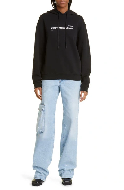 Shop Off-white Painted Toybox Extralong Cargo Jeans In Light Blue