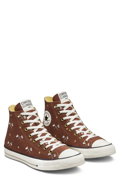 Shop Converse Gender Inclusive Chuck Taylor® All Star® 70 Hi Sneaker In Red Oak/ Egret/ Trailhead Gold