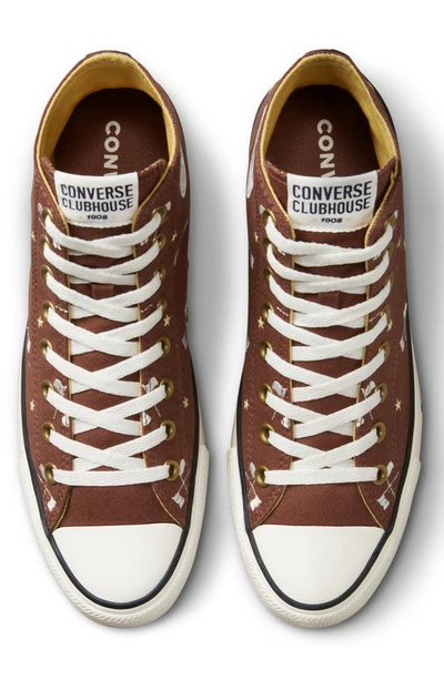 Shop Converse Gender Inclusive Chuck Taylor® All Star® 70 Hi Sneaker In Red Oak/ Egret/ Trailhead Gold