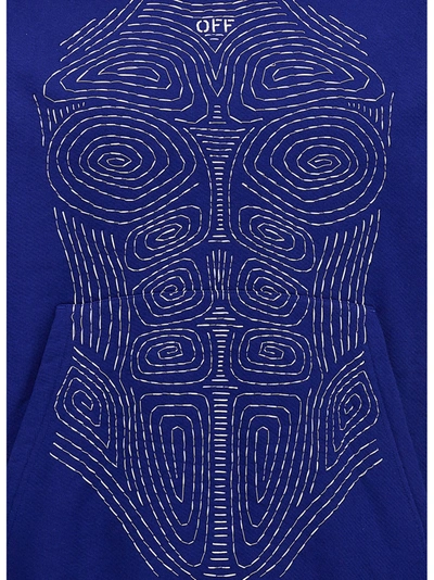 Shop Off-white Body Stitch Sweatshirt Blue