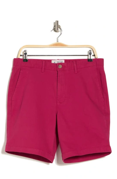 Shop Original Penguin Lightweight Stretch Shorts In Sangria