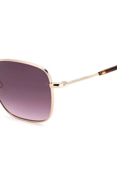 Shop Rag & Bone 52mm Gradient Square Sunglasses In Red Gold/ Grey Shaded Pink