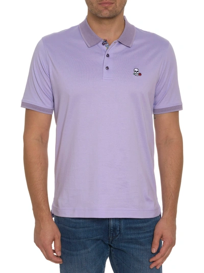 Shop Robert Graham Archie Polo In Lilac