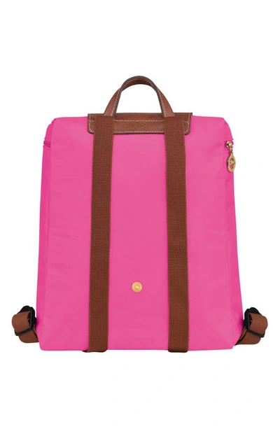 Shop Longchamp Le Pliage Nylon Canvas Backpack In Candy