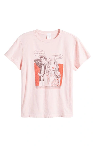 Shop Re/done Mindreader Cotton Graphic T-shirt In Pink