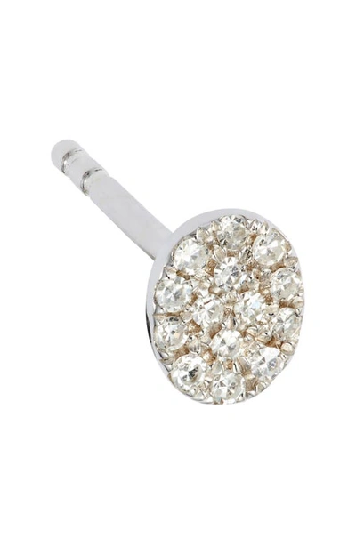 Shop Meira T Diamond Stud Earrings In White