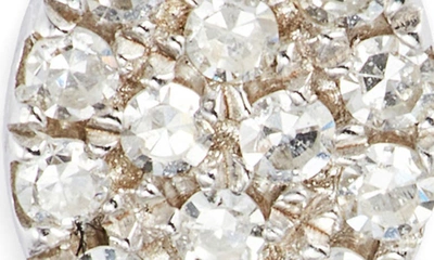 Shop Meira T Diamond Stud Earrings In White