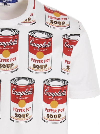 Shop Junya Watanabe T-shirt 'soup Andy Warhol' In White