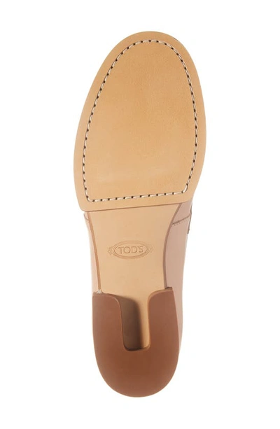 Shop Tod's T-chain Split Sole Loafer In Rosa Primer