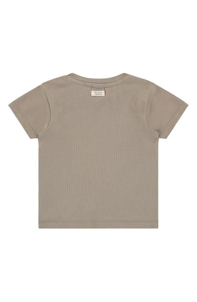 Shop Babyface Mr. Crab Graphic T-shirt In Taupe