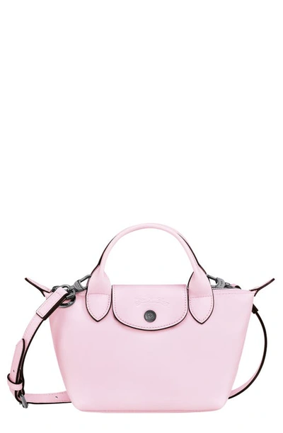 Longchamp Ladies Le Pliage Cuir Mini Top-handle Bag - Pink