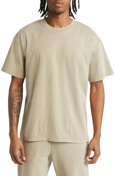 Shop Elwood Core Oversize Cotton Jersey T-shirt In Vintage Gravel