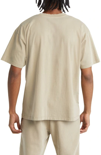 Shop Elwood Core Oversize Cotton Jersey T-shirt In Vintage Gravel