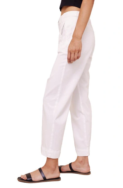 Shop Bella Dahl Claire Wide Leg Crop Pants In White