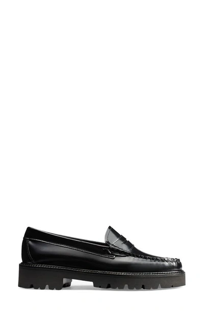 Shop Gh Bass Whitney Super Lug Sole Penny Loafer In Black
