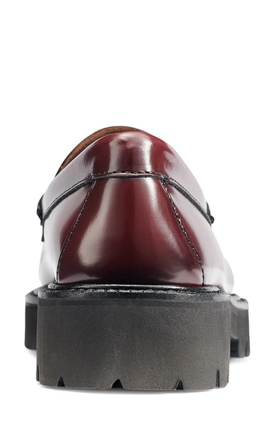 Gh Bass G.h.bass Womens Whitney Super Lug Weejuns Loafer In Wine