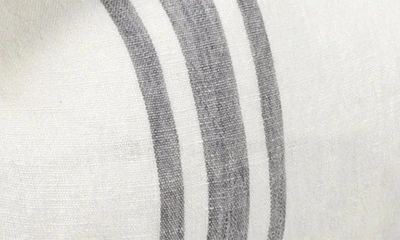 Shop Pom Pom At Home Jackson Stripe Linen Duvet Cover In Grey White