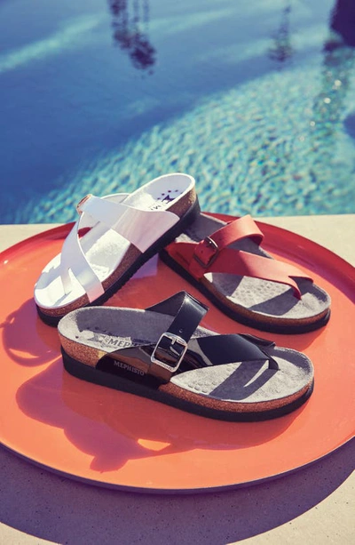 Mephisto Helen Toe Loop Sandal In Light Sand Havana 37512