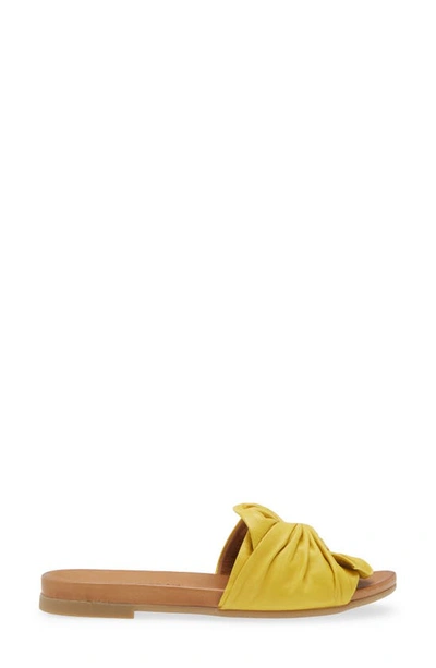 Shop The Flexx Knotty Slide Sandal In Yellow