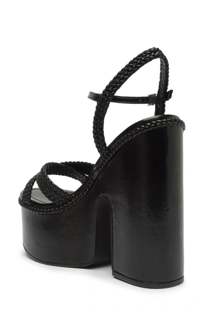 Shop Schutz Karima Cutout Platform Sandal In Black