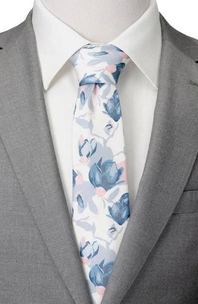 Shop Cufflinks, Inc Watercolor Floral Silk Tie In White
