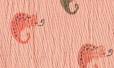 Babyface Chameleon Print Dress In Salmon