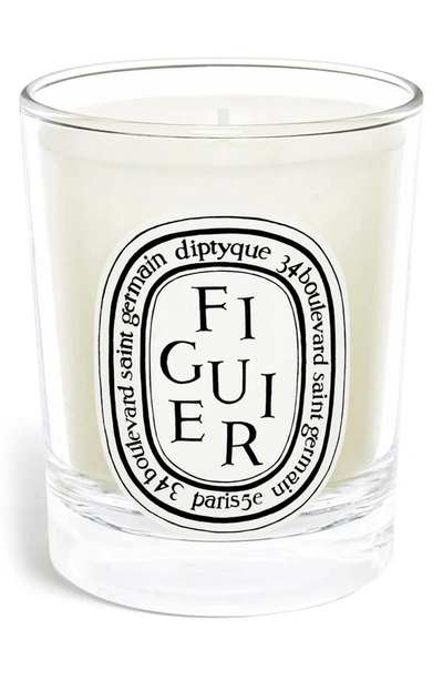 Shop Diptyque Figuier (fig) Scented Candle, 6.5 oz In Clear Vessel