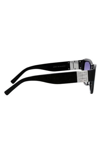 Shop Givenchy 58mm Gradient Cat Eye Sunglasses In Black/ Other / Violet