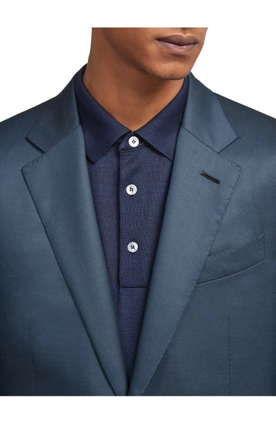 Zegna Tailored Wool Suit In Blue | ModeSens