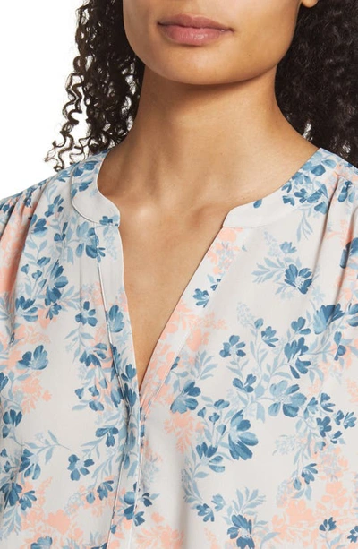 Shop Nydj High-low Crepe Blouse In Cecil Atelier