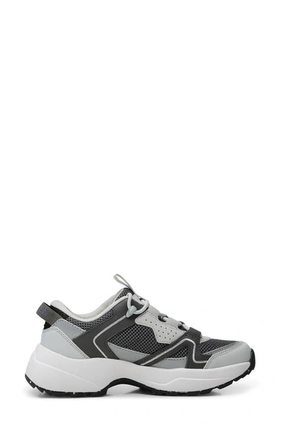 Shop Woden Sif Reflective Sneaker In Dark Grey
