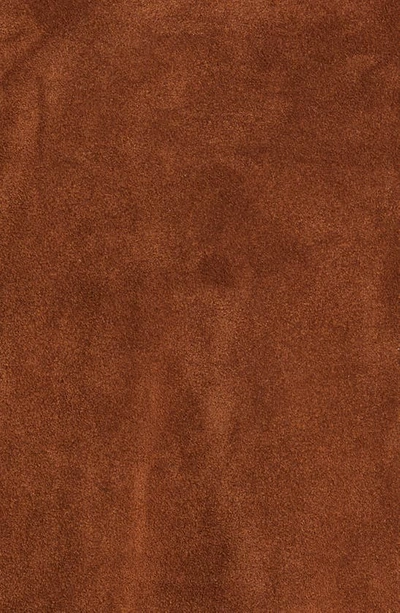 Drake's A2 Suede Bomber Jacket In Brown 300