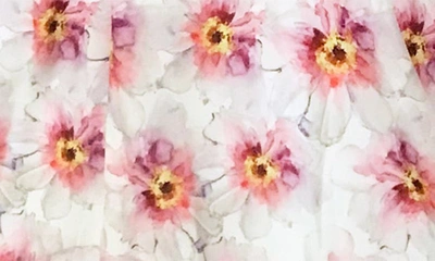 Shop Joe-ella Floral Print Taffeta Dress In Pink