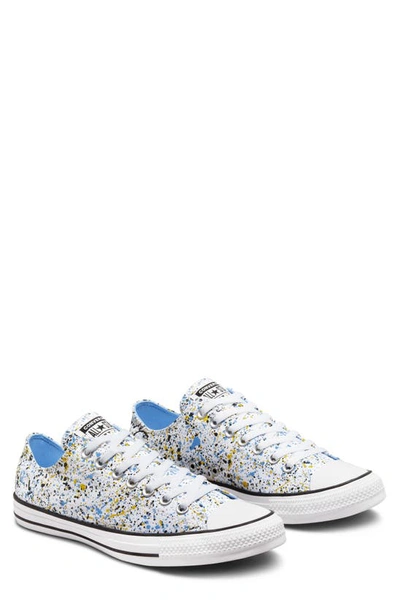 Shop Converse Chuck Taylor® All Star® Ox Sneaker In White/ Amarillo/ Blue
